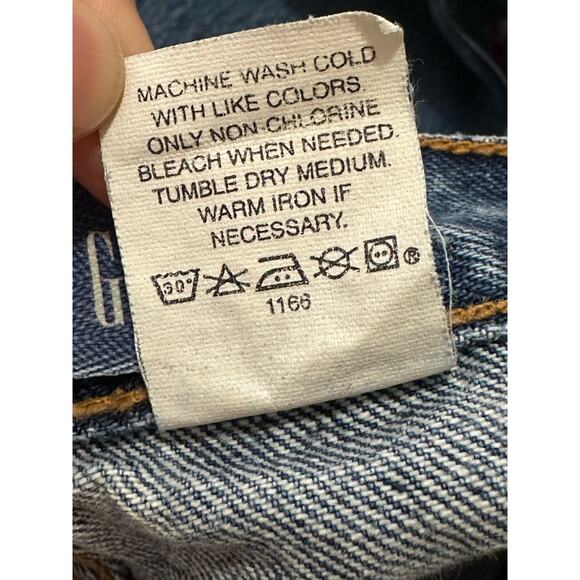 Gap vintage blue tie dye high rise cuffed legs jeans size 6 - Picture 5 of 11